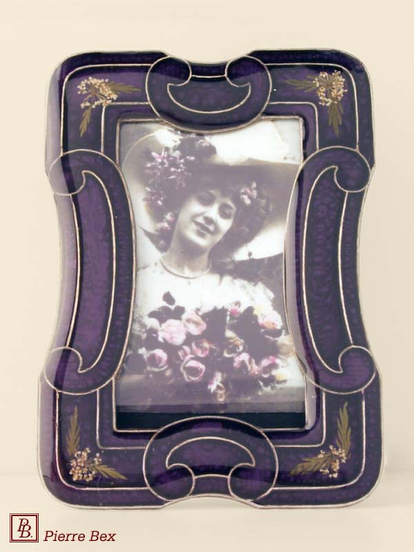 Pierre-Bex Art-Deco picture-frame with real flowers 28439-02