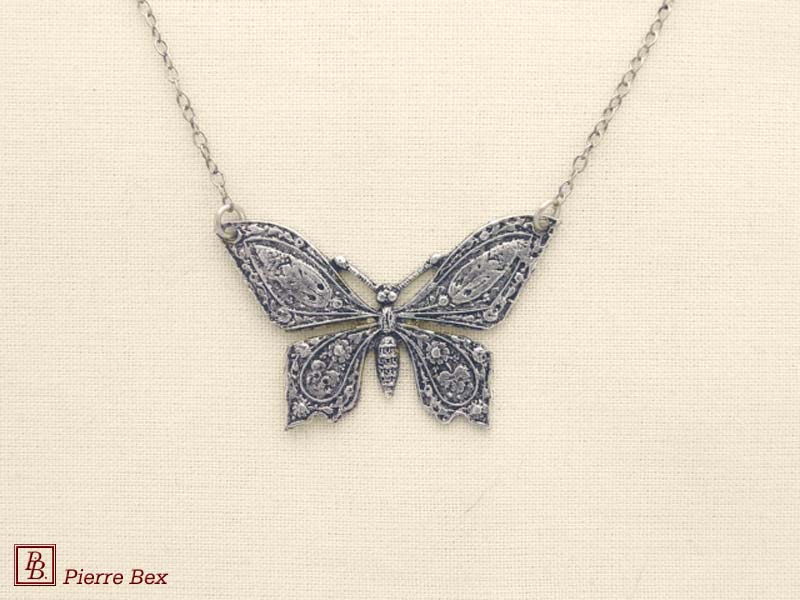 Pierre-Bex Art-Nouveau necklace butterfly 41123-41